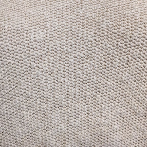 Everlane Slubby Cotton Linen V-Neck Sweater Open Weave Size XS Cream Off White - Picture 5 of 7
